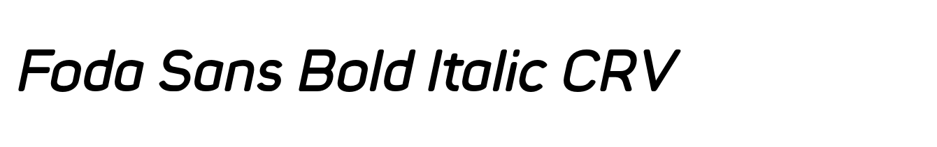 Foda Sans Bold Italic CRV